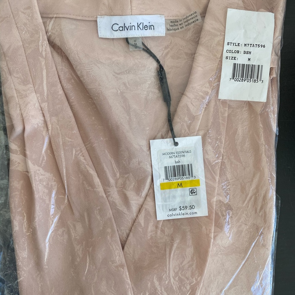 Calvin Klein sleeveless blouse -Blush